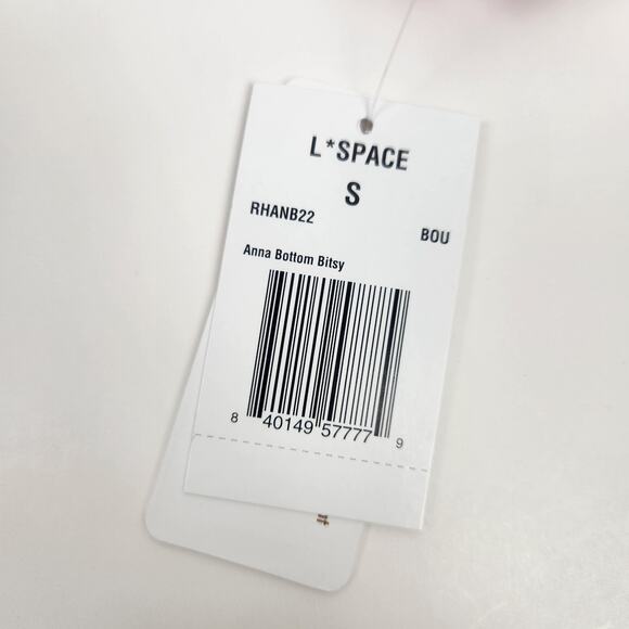 L*Space Anna Bikini Bottom in Bougainvillea Pink Size Small Bitsy Cut NWT - Picture 5 of 5